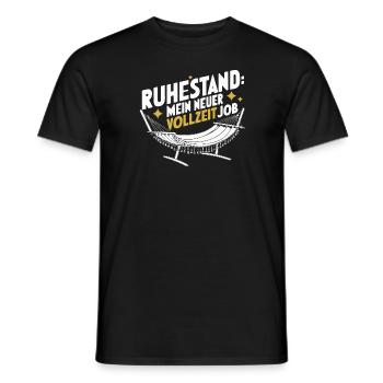 Ruhestand Vollzeitjob Rentner Abschiedsgeschenk - Männer T-Shirt - Schwarz - Vorne - AI Model Male 178 light (178cm)