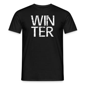 Hiver - T-shirt homme - noir - Devant - AI Model Male 178 light (178cm)