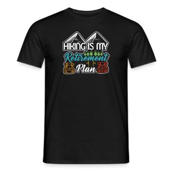 Hiking is my Retirement Plan this year - T-shirt homme - noir - Devant - AI Model Male 178 light (178cm)