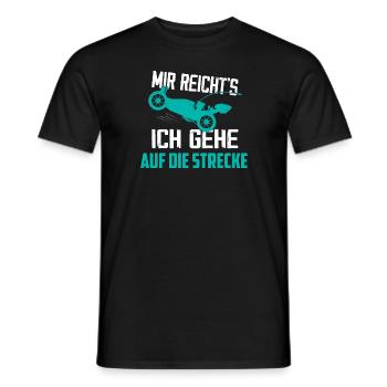 Mir reicht's ich gehe auf die Strecke RC Car Mode - Männer T-Shirt - Schwarz - Vorne - AI Model Male 178 light (178cm)