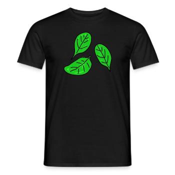 Spinach Doodle - Men's T-Shirt - black - Front - AI Model Male 178 light (178cm)