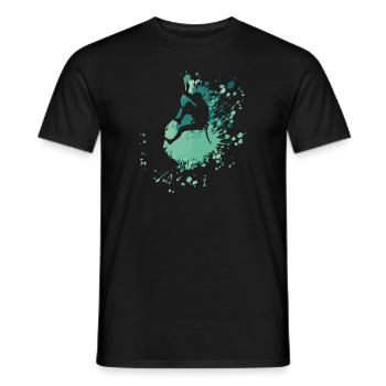 Climber Extrem Sport Color Splash - Männer T-Shirt - Schwarz - Vorne - AI Model Male 178 light (178cm)