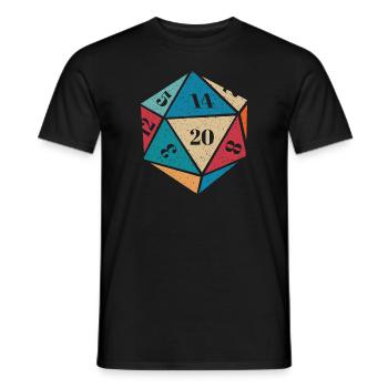 RPG-RPG-Tabletop-Rollenspiele Gamer-Rollenspiel - Männer T-Shirt - Schwarz - Vorne - AI Model Male 178 light (178cm)