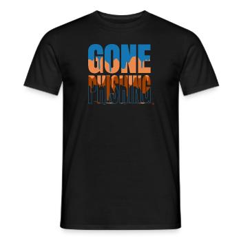 and free wifi analyst computer freak fingers happy - Männer T-Shirt - Schwarz - Vorne - AI Model Male 178 light (178cm)