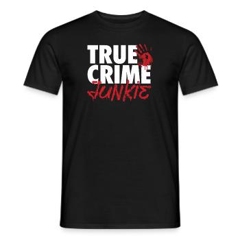True Crime Lover - Podcasts - Männer T-Shirt - Schwarz - Vorne - AI Model Male 178 light (178cm)