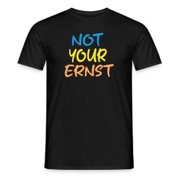 Not Your Ernst Lustiges Denglisch - Männer T-Shirt - Schwarz - Vorne - AI Model Male 178 light (178cm)