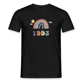 Die Welt zu einem besseren Ort machen seit 1993, 30. - Männer T-Shirt - Schwarz - Vorne - AI Model Male 178 light (178cm)