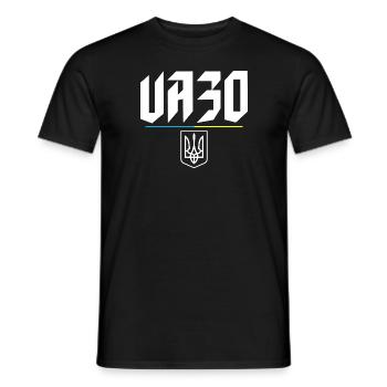 UA30 Symbole ukrainien Tryzub Ukraine Trident - T-shirt homme - noir - Devant - AI Model Male 178 light (178cm)