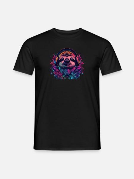 Music Headphone Dance - Men's T-Shirt - black