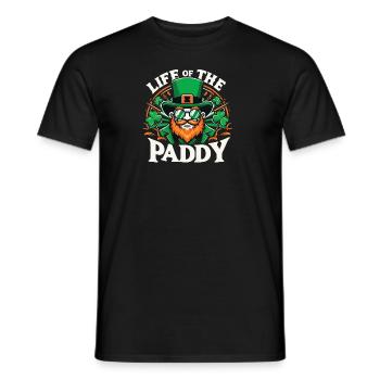 Life Of The Paddy Lustig St. Patrick's Day Irisch - Männer T-Shirt - Schwarz - Vorne - AI Model Male 178 light (178cm)