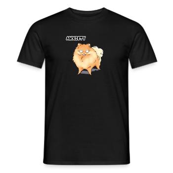 Angst - Männer T-Shirt - Schwarz - Vorne - AI Model Male 178 light (178cm)