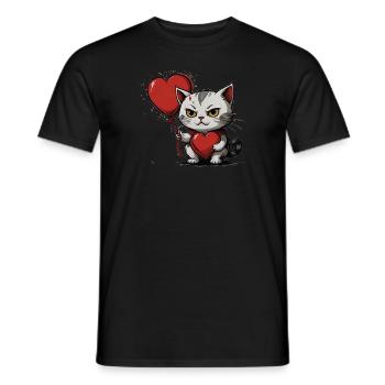 Katsan - Männer T-Shirt - Schwarz - Vorne - AI Model Male 178 light (178cm)