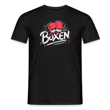 Boxsport-Fan Must-Have Training Deko Wandkunst - Männer T-Shirt - Schwarz - Vorne - AI Model Male 178 light (178cm)