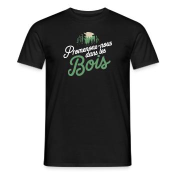 Promenons-nous dans les bois - T-shirt homme - noir - Devant - AI Model Male 178 light (178cm)
