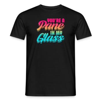 Youre A Pane In My Glass Stained Glass Artist - Männer T-Shirt - Schwarz - Vorne - AI Model Male 178 light (178cm)