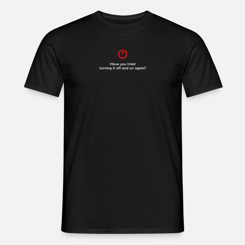 IT Techniker Computer Technik Lustig - Männer T-Shirt - Schwarz