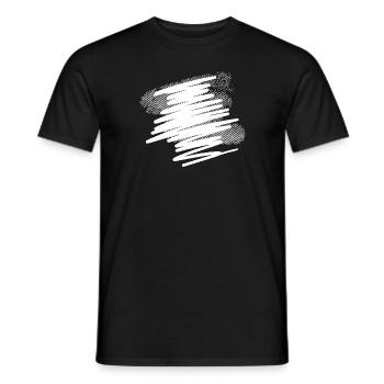 Farbe Klecks Spritzer Maler Geschenk bunt paint - Männer T-Shirt - Schwarz - Vorne - AI Model Male 178 light (178cm)