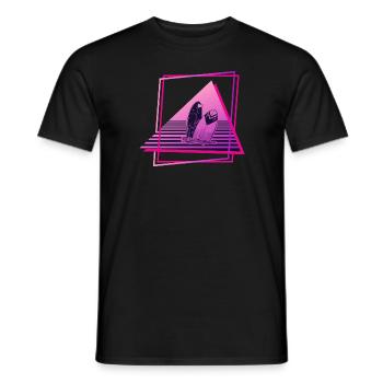 Surf Life Vintage Surfing Retro Surfbrett Surfer - Männer T-Shirt - Schwarz - Vorne - AI Model Male 178 light (178cm)