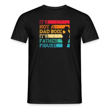 It's Not Dad Bod It s Dad Figure - Men's T-Shirt - black - Front - AI Model Male 178 light (178cm)