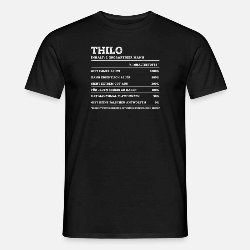 Thilo Großer Mann First Name - Men's T-Shirt - black