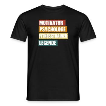 Lustiger Fitnesstrainer Spruch für deinen Coach - Männer T-Shirt - Schwarz - Vorne - AI Model Male 178 light (178cm)