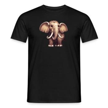 Mammouth - T-shirt homme - noir - Devant - AI Model Male 178 light (178cm)