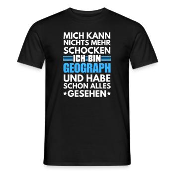 Géographe non choquable - T-shirt homme - noir - Devant - AI Model Male 178 light (178cm)