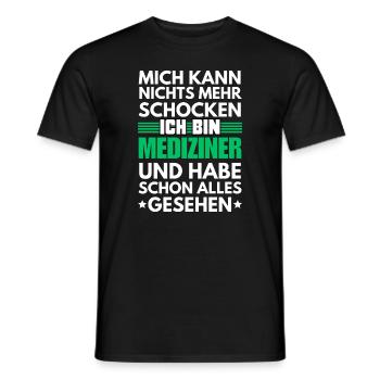Médecin non choquable - T-shirt homme - noir - Devant - AI Model Male 178 light (178cm)