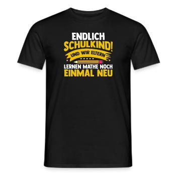 Eltern Schulkind Grundschule Erste Klasse Einschul - Männer T-Shirt - Schwarz - Vorne - AI Model Male 178 light (178cm)