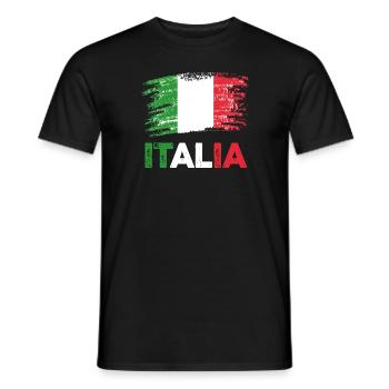 Italia Italiener Italienisch Italien - Männer T-Shirt - Schwarz - Vorne - AI Model Male 178 light (178cm)