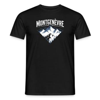 Montgenèvre - T-shirt homme - noir - Devant - AI Model Male 178 light (178cm)