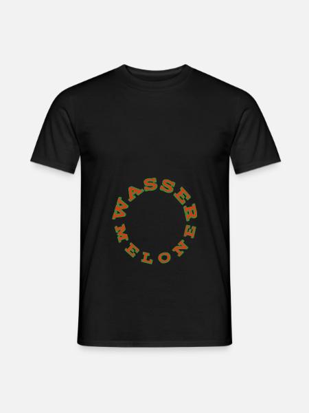 Wasser Melone - Männer T-Shirt - Schwarz