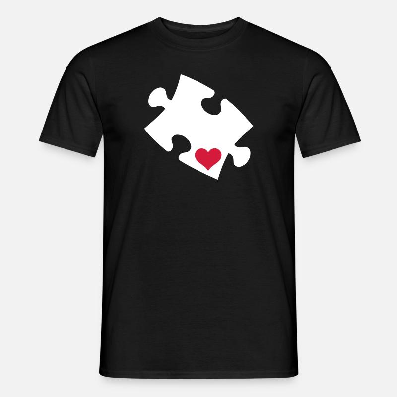Puzzle - Männer T-Shirt - Schwarz