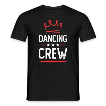 Dancing Crew - Männer T-Shirt - Schwarz - Vorne - AI Model Male 178 light (178cm)
