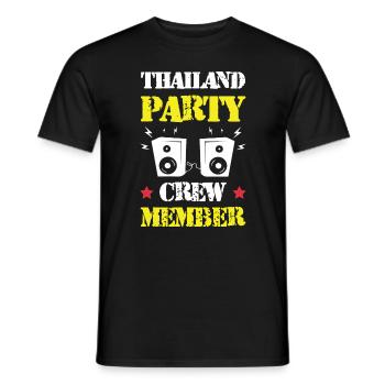 Thaïlande Party Crew - T-shirt homme - noir - Devant - AI Model Male 178 light (178cm)