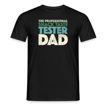 The Professional Snack Taste Tester Dad - Männer T-Shirt - Schwarz - Vorne - AI Model Male 178 light (178cm)