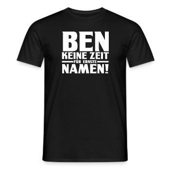 Vorname Ben - Männer T-Shirt - Schwarz - Vorne - AI Model Male 178 light (178cm)