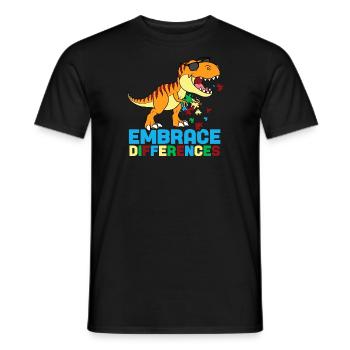 Embrace Differences - Men's T-Shirt - black - Front - AI Model Male 178 light (178cm)