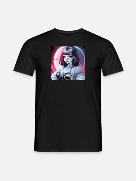 🌙 Umarme das Neon-Mondlicht 🌙 - Männer T-Shirt - Schwarz
