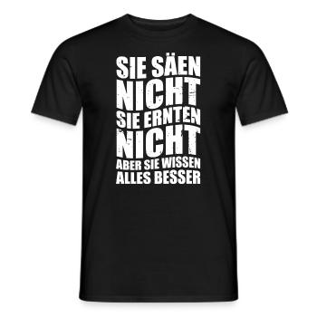 Landwirt Demonstration Bauern Protest Bauerndemo - Männer T-Shirt - Schwarz - Vorne - AI Model Male 178 light (178cm)