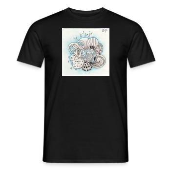 Wirrwarr 14 - Männer T-Shirt - Schwarz - Vorne - AI Model Male 178 light (178cm)