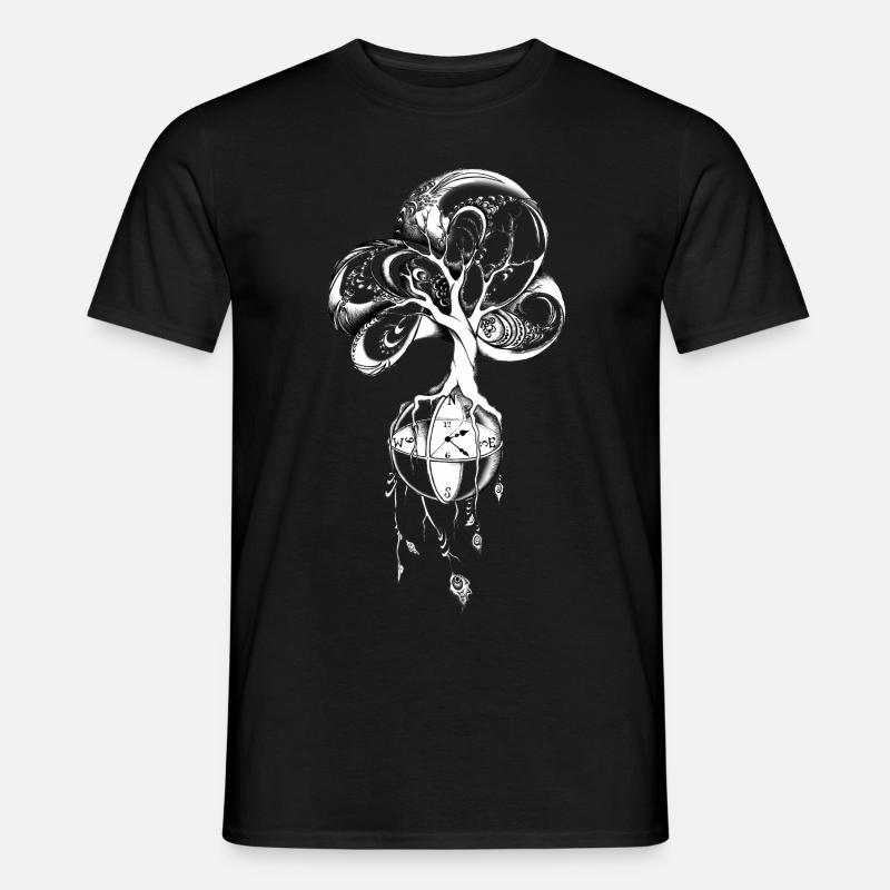 PeacockTree - Männer T-Shirt - Schwarz