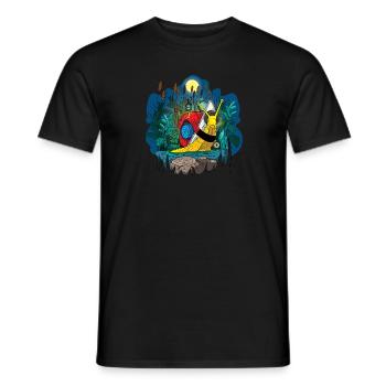 Reisende - Männer T-Shirt - Schwarz - Vorne - AI Model Male 178 light (178cm)