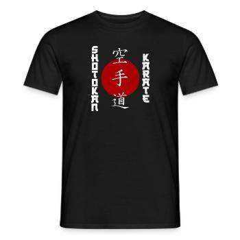 Super Shotokan-Karate Design mit Kanji-Inschrift - Männer T-Shirt - Schwarz - Vorne - AI Model Male 178 light (178cm)