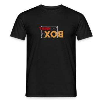 Think out of the box - T-shirt homme - noir - Devant - AI Model Male 178 light (178cm)