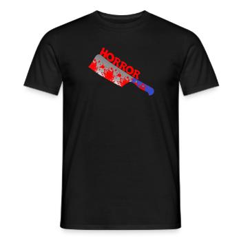 couteau d'horreur de sang - T-shirt homme - noir - Devant - AI Model Male 178 light (178cm)