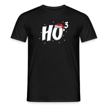 ho ho ho Weihnachts Motive - Männer T-Shirt - Schwarz - Vorne - AI Model Male 178 light (178cm)