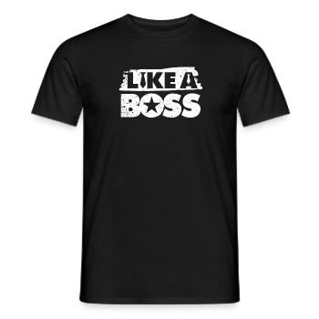 Like a Boss cool - Männer T-Shirt - Schwarz - Vorne - AI Model Male 178 light (178cm)
