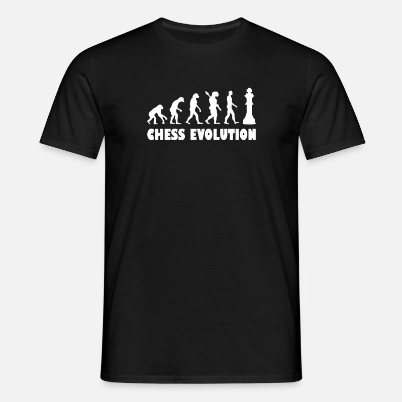 Chess Evolution - Blanc - T-shirt Homme - noir