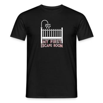 Ma première salle d'évasion - T-shirt homme - noir - Devant - AI Model Male 178 light (178cm)